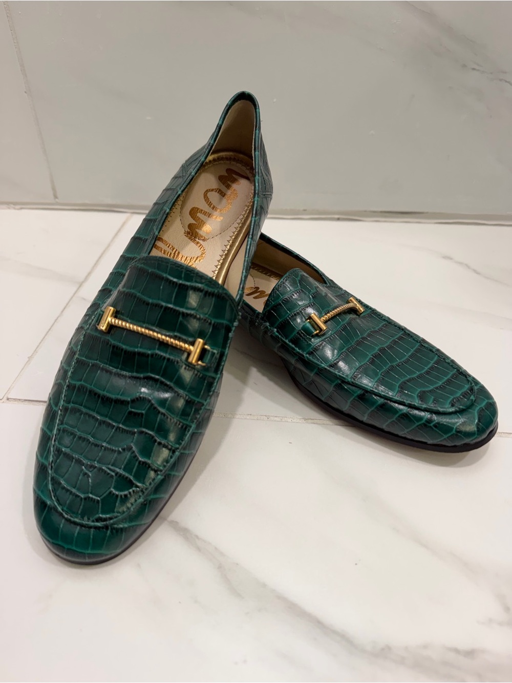 Sam Edelman Women's Loraine Loafer - Green Crocodile